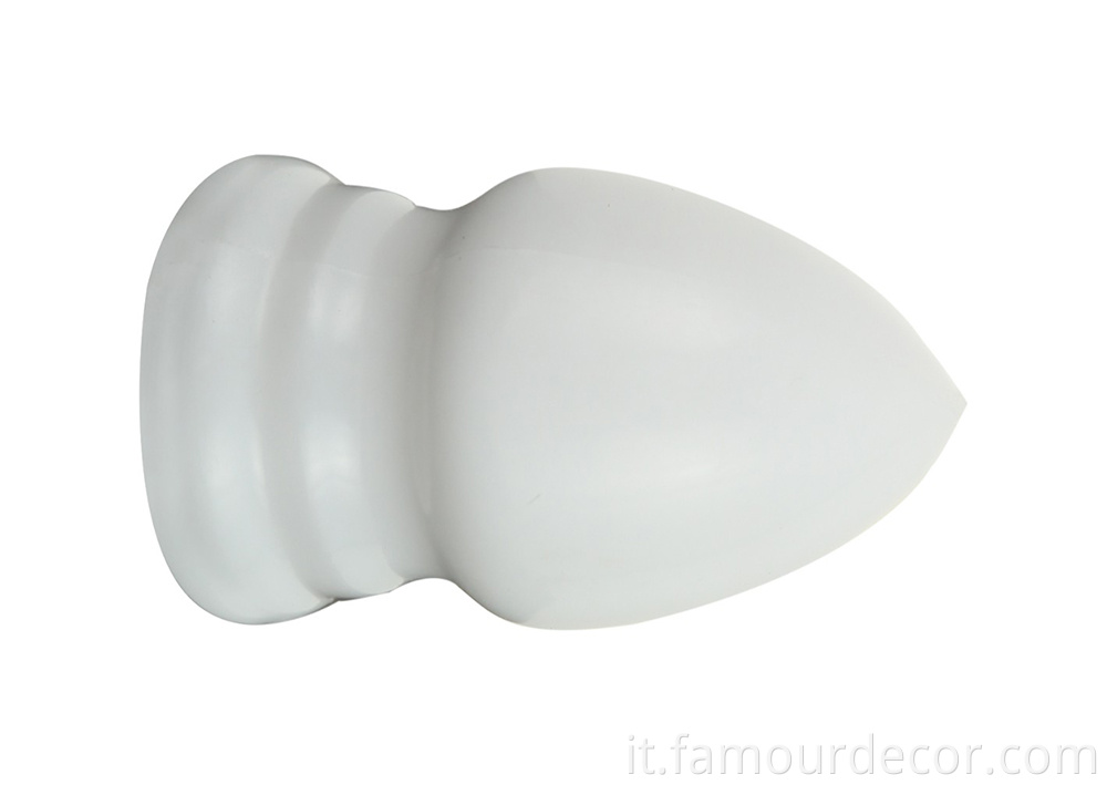 Beautiful coffee pole head curtain rod